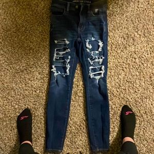 American Eagle Ripped 360 Ne(x)t Level Stretch Jeans